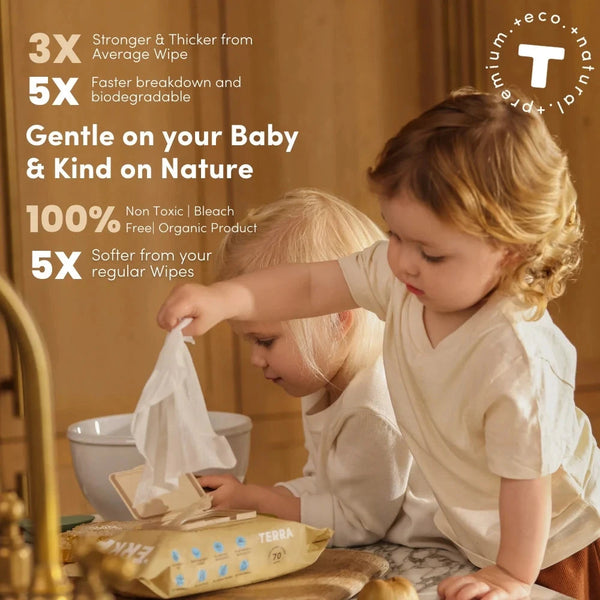 Bamboo Baby Wipes-Pure NZ Water Travel Pack
