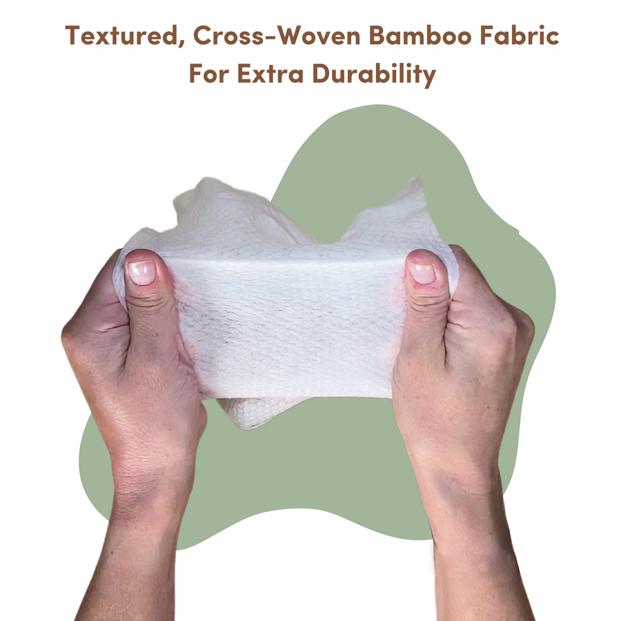 100% Bamboo Dry Baby Wipes (8 Pack) Bundle