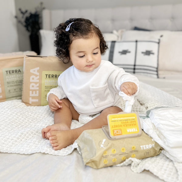 terra manuka honey eco water wipes