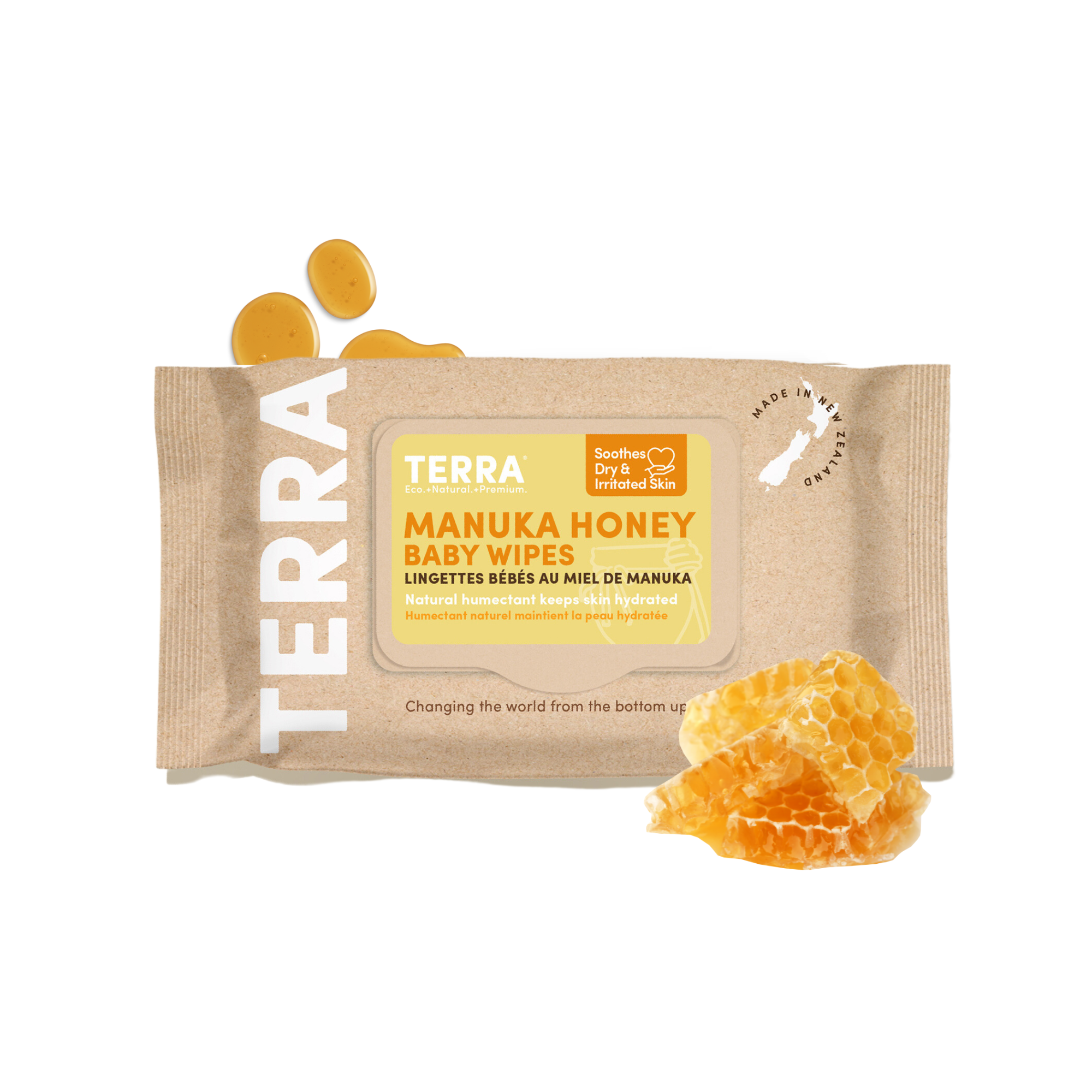 terra manuka honey water wipes