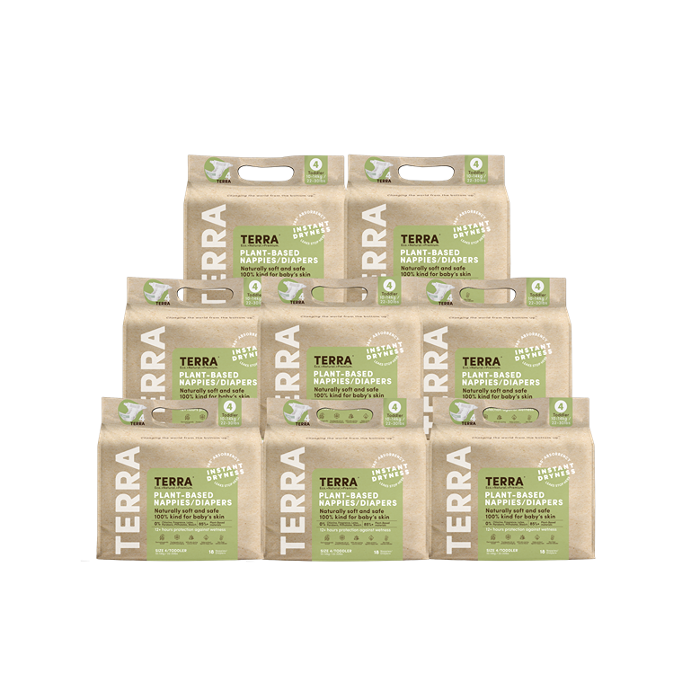 Size 4 Diapers-Toddler (8 Pack) Bundle