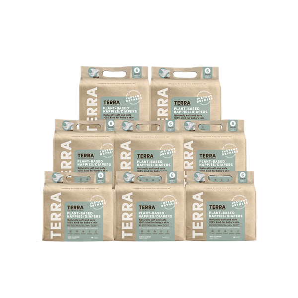 Size 6 Diapers-Junior (8 Pack) Bundle
