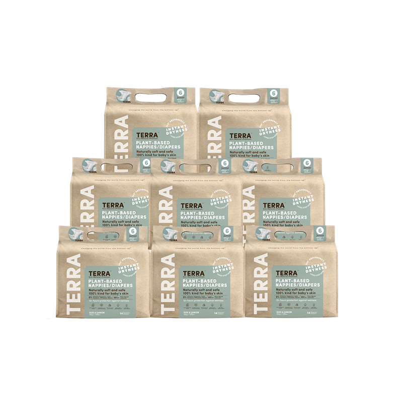 Size 6 Diapers-Junior (8 Pack) Bundle